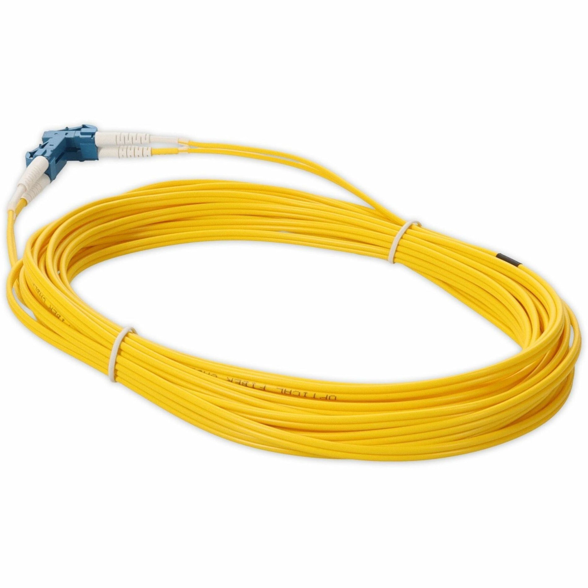 AddOn ADD-LC-LC-5M9SMF 5m Single-Mode Fiber Optic Duplex LC/LC OS1 Yellow Patch Cable, Network Cable