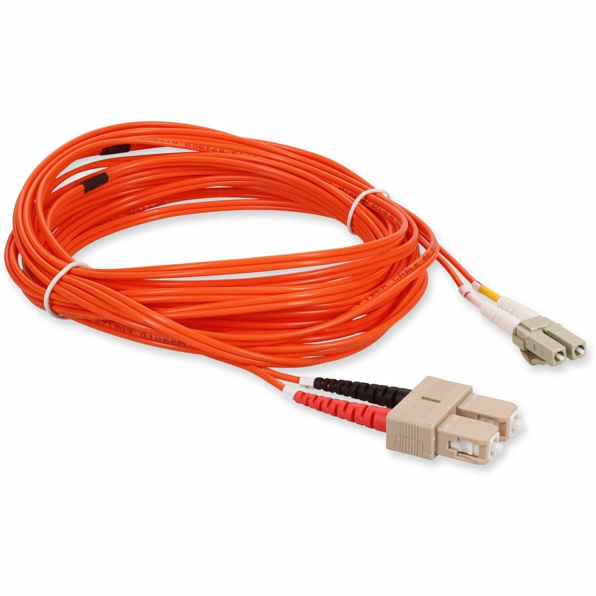 AddOn ADD-SC-LC-10M6MMF 10m Multi-Mode Fiber (MMF) Duplex SC/LC OM1 Orange Patch Cable, 3 Year Warranty