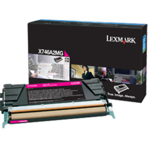 Lexmark X746A2MG X746, X748 Magenta Toner Cartridge, Standard Yield, 7000 Pages