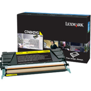 Lexmark C748H2YG C748 Yellow High Yield Toner Cartridge, 10000 Pages