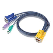 ATEN 2L-5201P PS/2 KVM Cable, 3.94 ft, Male to Male, SPHD-15 Compatible
