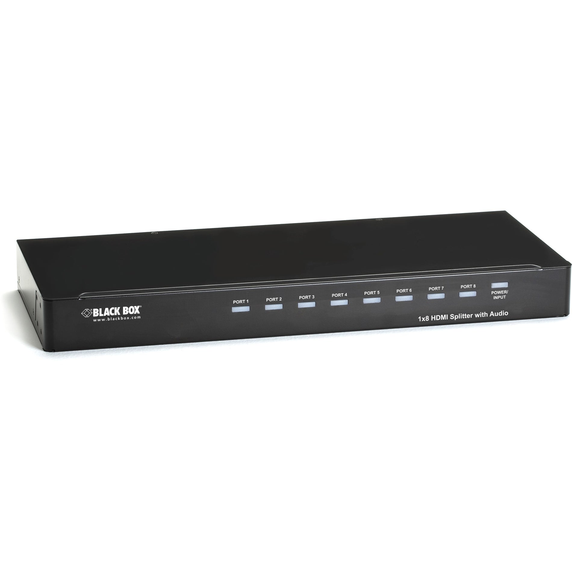 Black Box AVSP-HDMI1X8 1 x 8 HDMI Splitter with Audio, Fully HDCP Compliant, Blu-ray Ready, Easy Setup