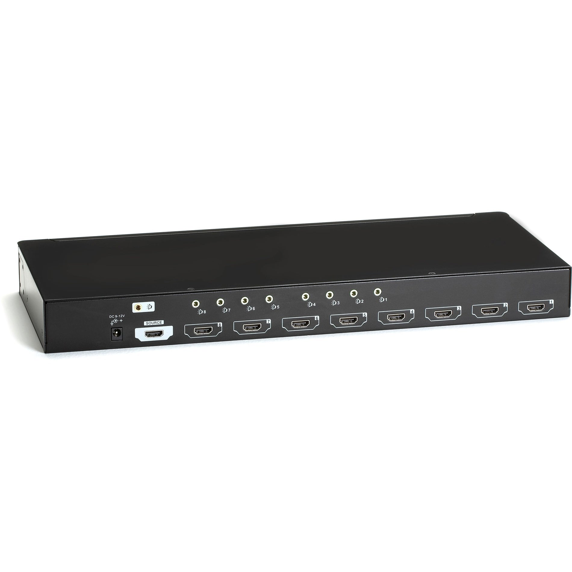 Black Box AVSP-HDMI1X8 1 x 8 HDMI Splitter with Audio, Fully HDCP Compliant, Blu-ray Ready, Easy Setup