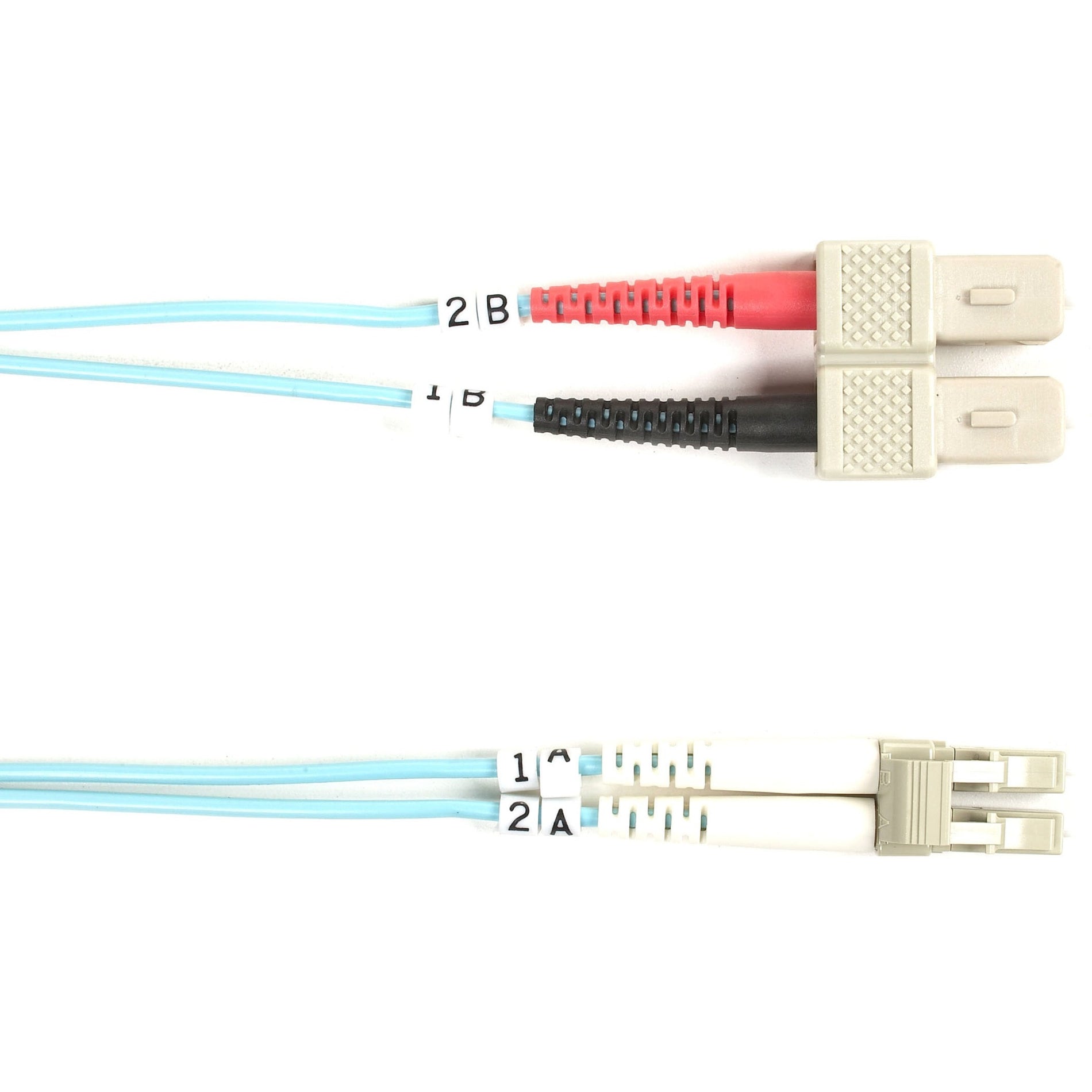 Black Box FO10G-010M-SCLC Fiber Optic Duplex Patch Network Cable, 10 Gbit/s, 32.80 ft, Multi-mode