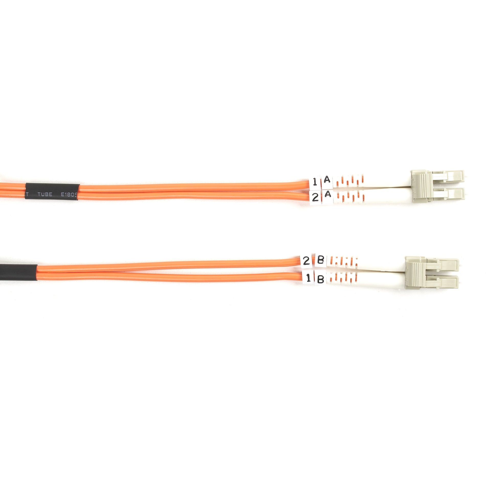 Black Box FO625-001M-LCLC Fiber Optic Duplex Patch Network Cable, 10 Gbit/s, 3.20 ft, Multi-mode