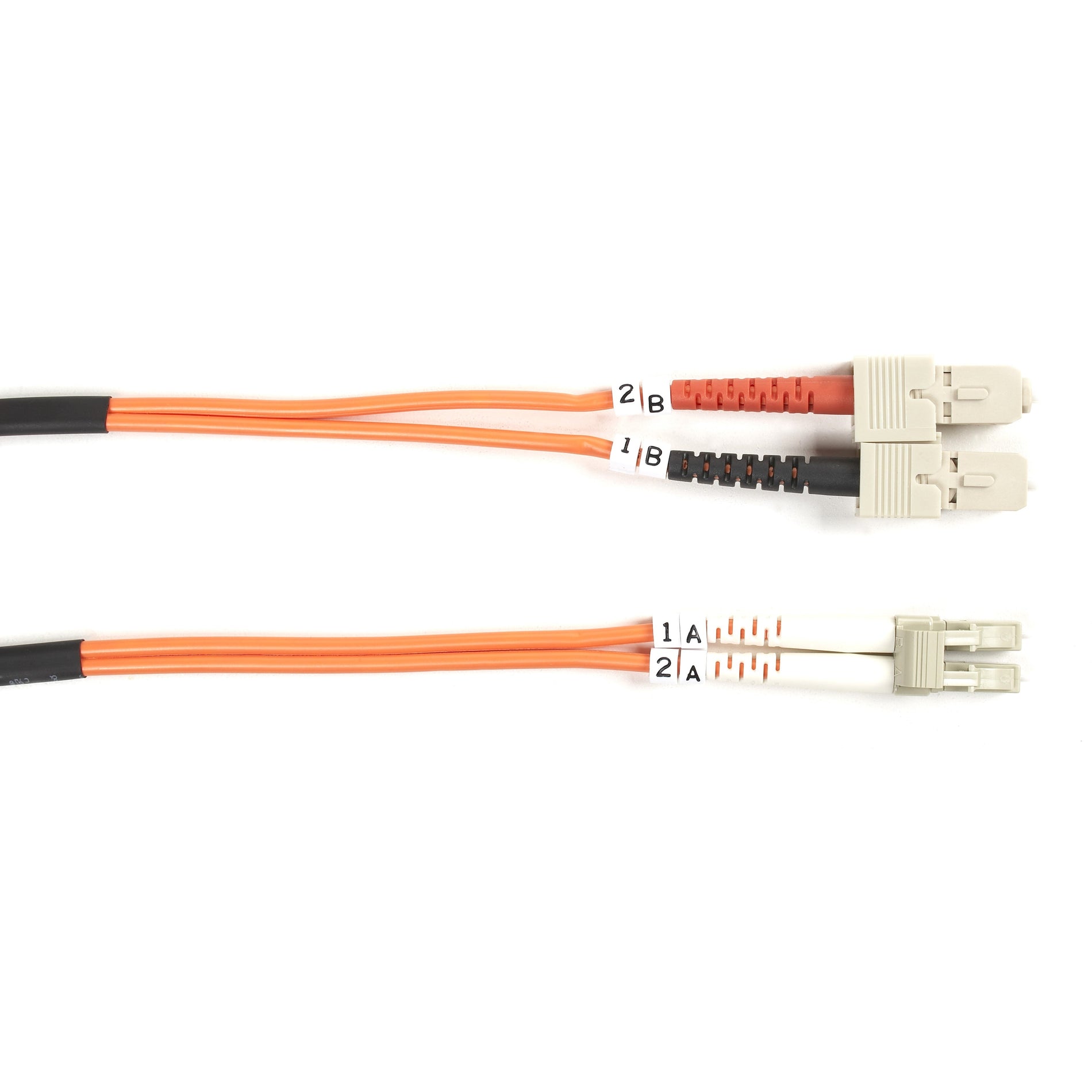 Black Box FO625-001M-SCLC Fiber Optic Duplex Patch Network Cable, 10 Gbit/s, 3.20 ft, Multi-mode