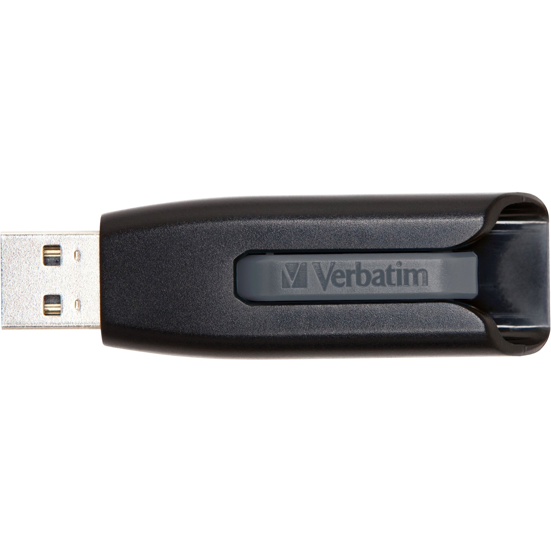 Microban 49174 Store 'n' Go V3 USB Drive, 64GB, Black/Gray