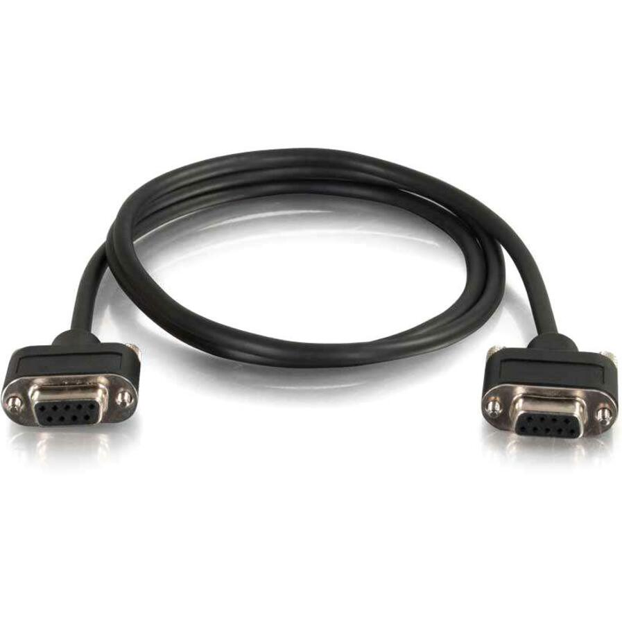C2G 25ft CMG-Rated DB9 Low Profile Null Modem F-F (52179)