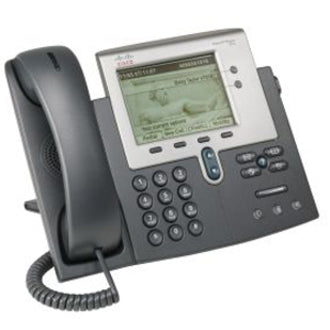 Cisco CP-7942G Unified IP Phone, Dark Gray, Full-Duplex Speakerphone, PoE Support