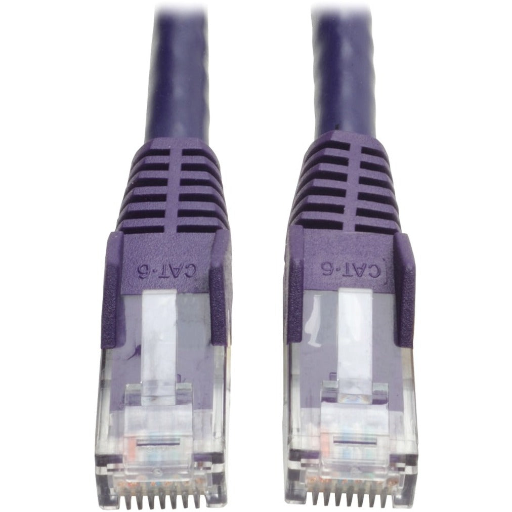 Tripp Lite N201-005-PU 5-ft. Cat6 Gigabit Snagless Molded Patch Cable, Stranded Copper, Purple