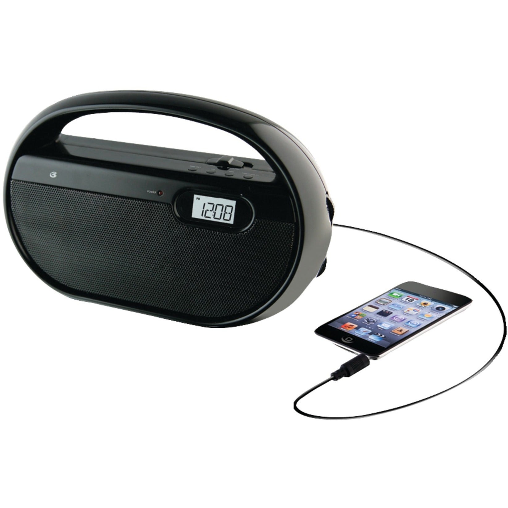 GPX R602B AM/FM Portable Radio (DLL), LCD Display, Battery Powered