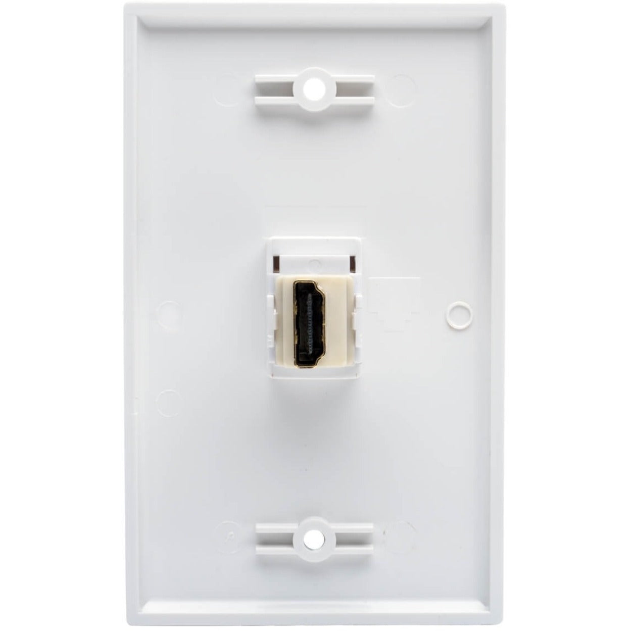 Tripp Lite P164-000-KJ-WH HDMI Keystone Snap-in Wallplate Coupler, HDMI F/F, Gold-Plated Connectors, White