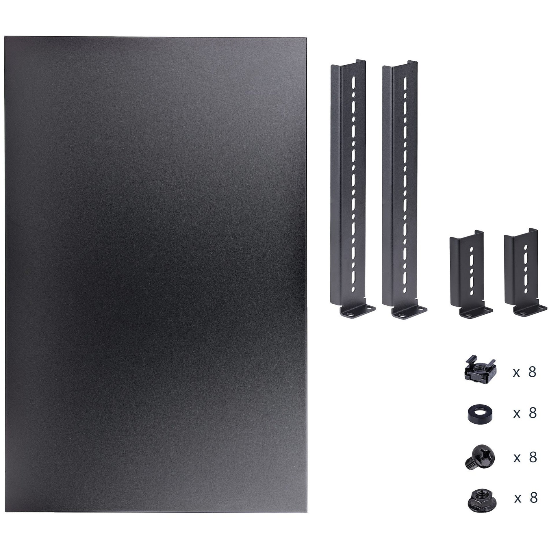 StarTech.com ADJSHELFHD Rack Shelf, Heavy Duty Adjustable Depth, 1U Rack-mountable, 19" Width, Black