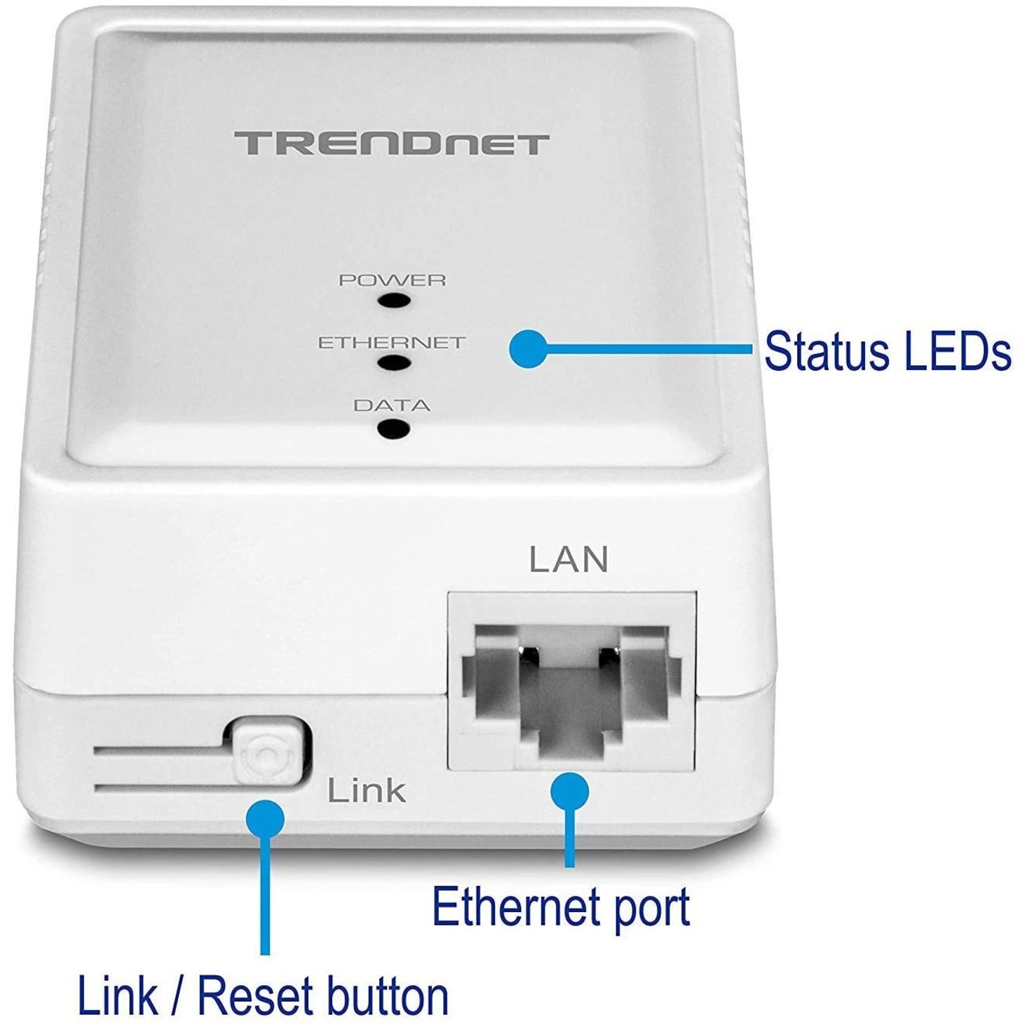 TRENDnet TPL-406E2K Powerline 500 AV Nano Adapter Kit, Plug & Play Install