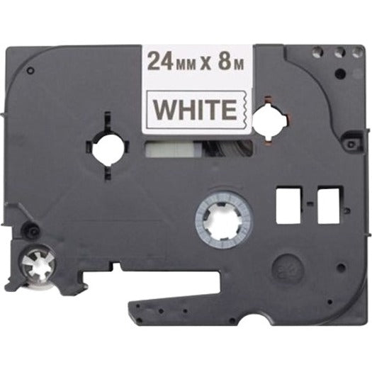 Brother HGE2515PK Black on White Label Tape, Chemical Resistant, 15/16" Width, Thermal Transfer
