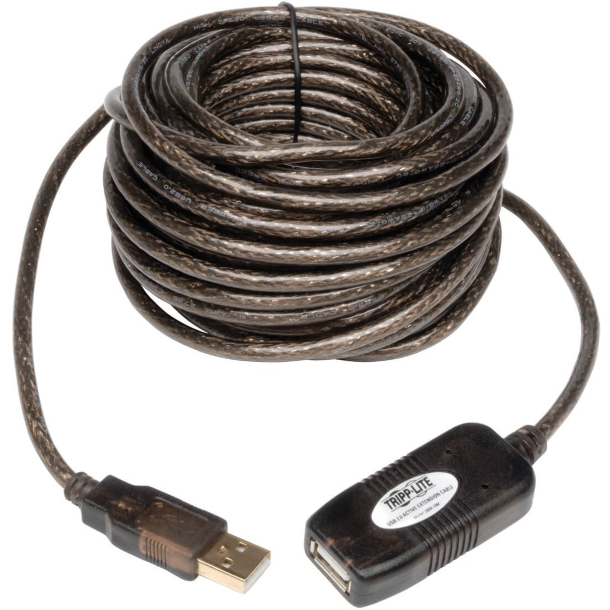 Tripp Lite U026-10M 10-meter USB2.0 A/A Hi-Speed Active Extension / Repeater Cable, 33 ft. Length