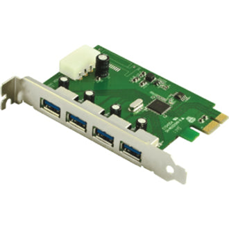 VisionTek 900544 USB 3.0 PCIE Expansion Card, 4 Port Plug-in Card