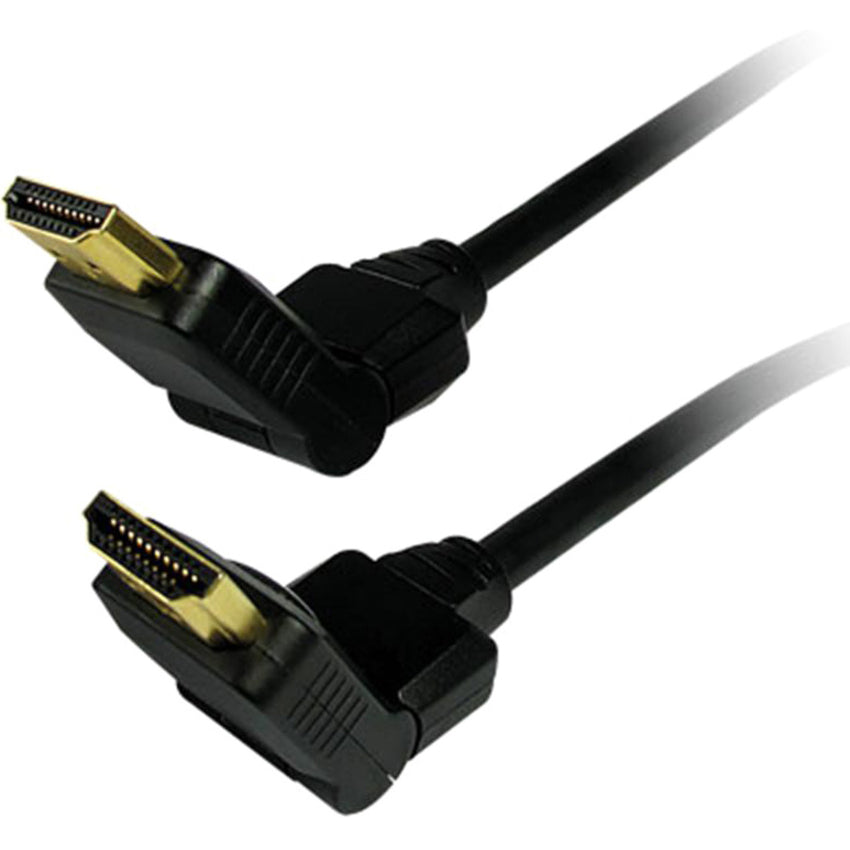 Comprehensive HD-HD-3EST/SW High Speed HDMI Swivel Cable 3ft, 10.2 Gbit/s, Gold Plated, Black
