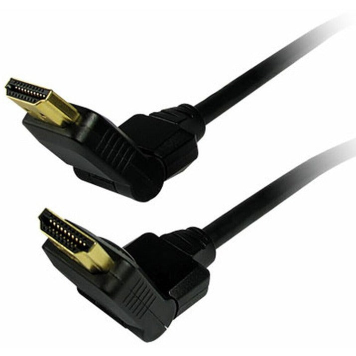 Comprehensive HD-HD-6EST/SW High Speed HDMI Swivel Cable 6ft, Lifetime Warranty, 180° Swivel Connector, 10.2 Gbit/s Data Transfer Rate, Black