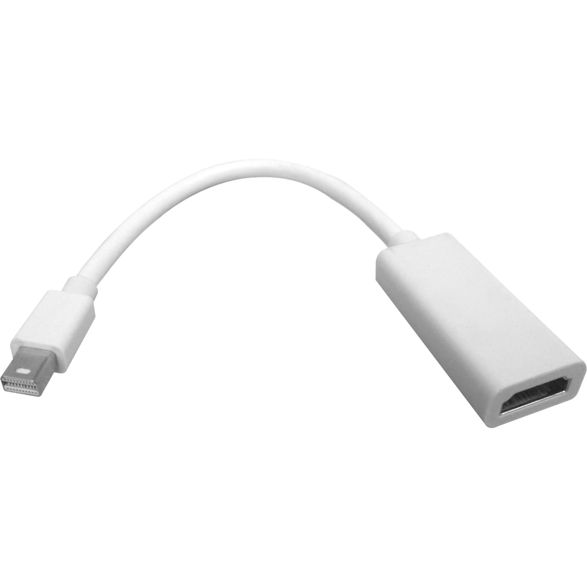 Comprehensive MDPM-HDF Mini DisplayPort Male to HDMI Female Adapter Cable, MFI Certified, 6.8 Gbit/s Data Transfer Rate, 1920 x 1200 Supported Resolution