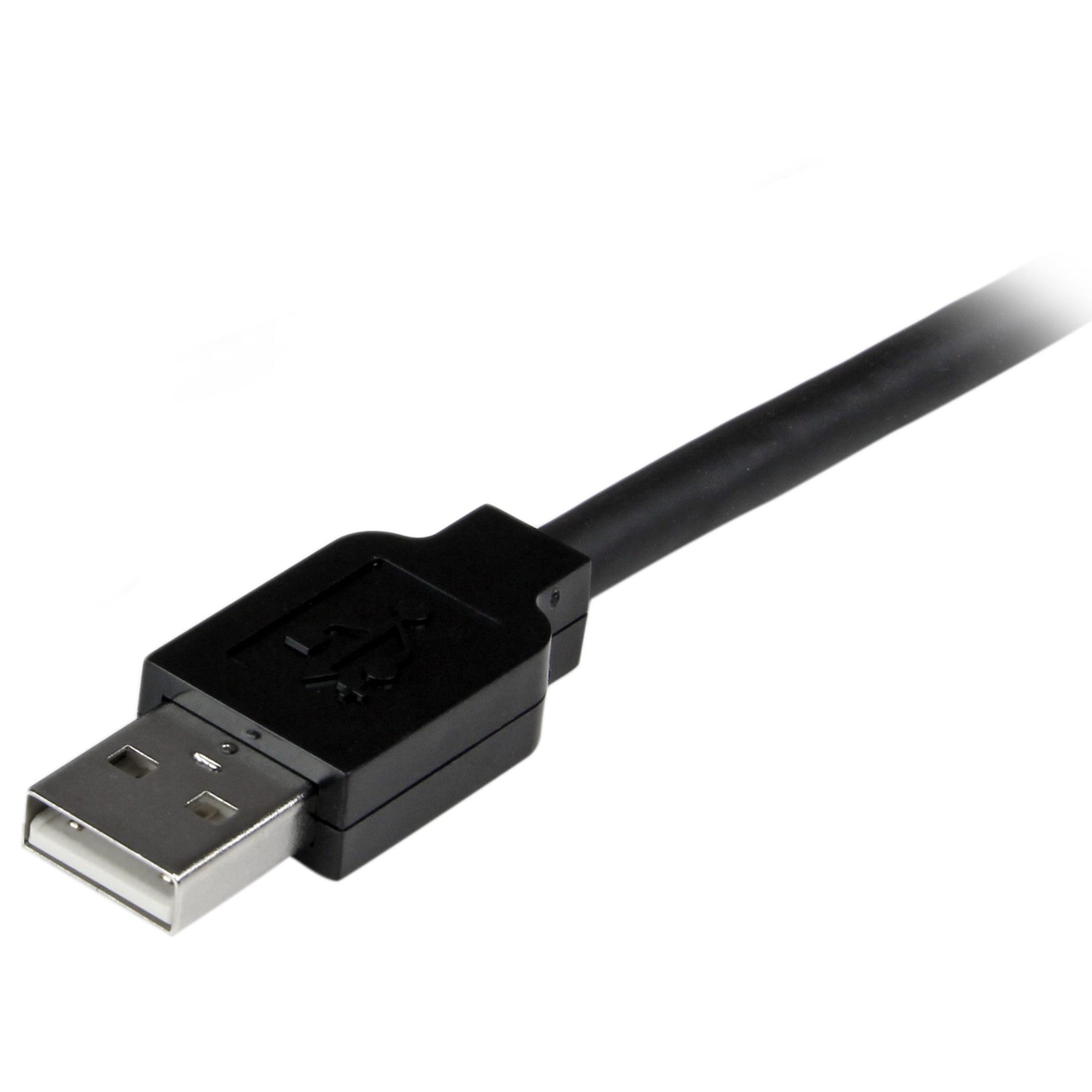 StarTech.com USB2AAEXT35M 35m USB 2.0 Active Extension Cable - M/F, 114.83 ft Data Transfer Cable, 480 Mbit/s, Black