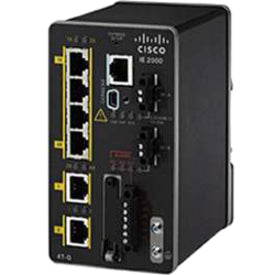 Cisco IE-2000-4T-L Ethernet Switch, Fast Ethernet, 4 Network Ports, Power Supply