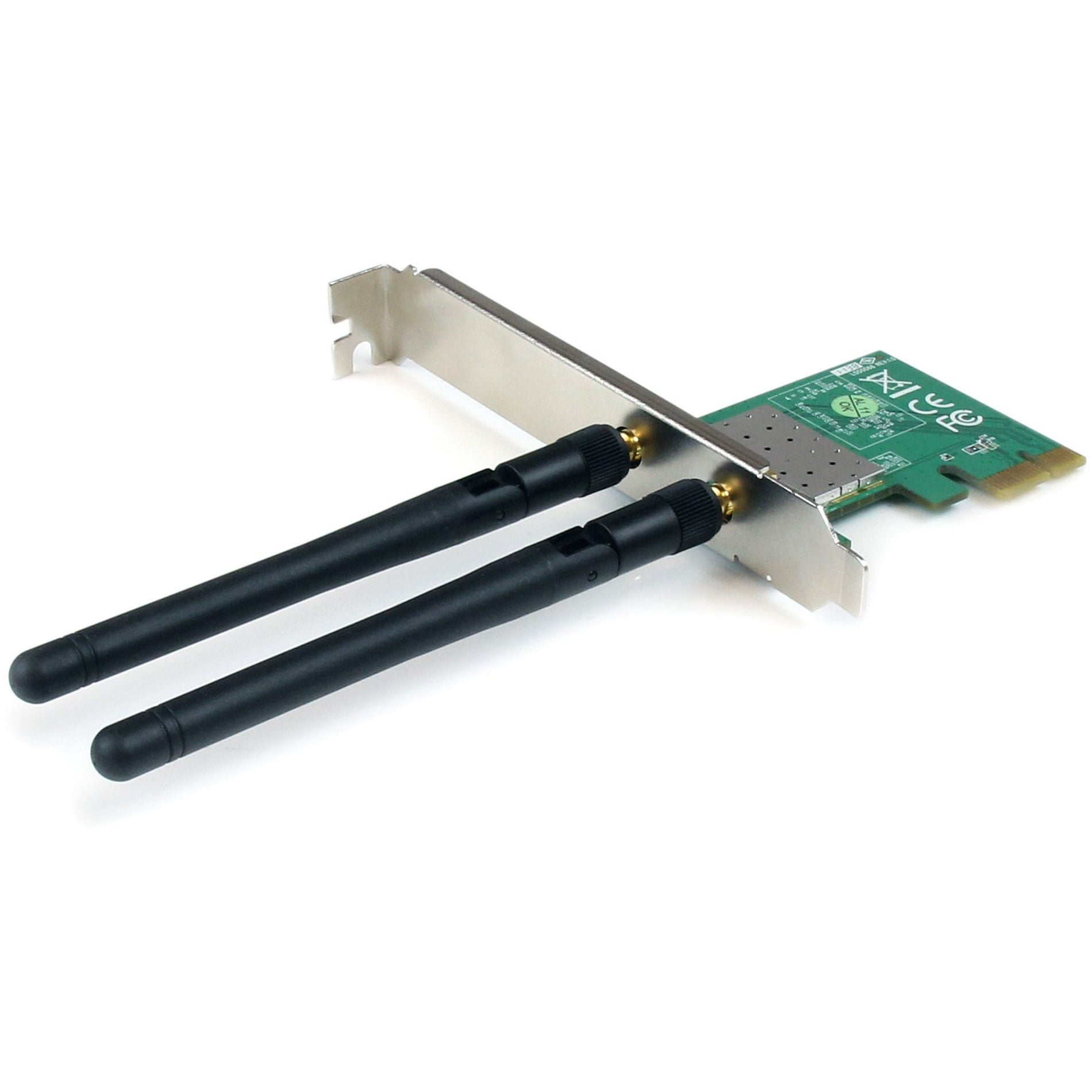 StarTech.com PEX300WN2X2 PCI Express Wireless N Adapter - 300 Mbps PCIe 802.11 b/g/n Network Adapter Card, Reliable Wi-Fi Connectivity for Desktop Computers