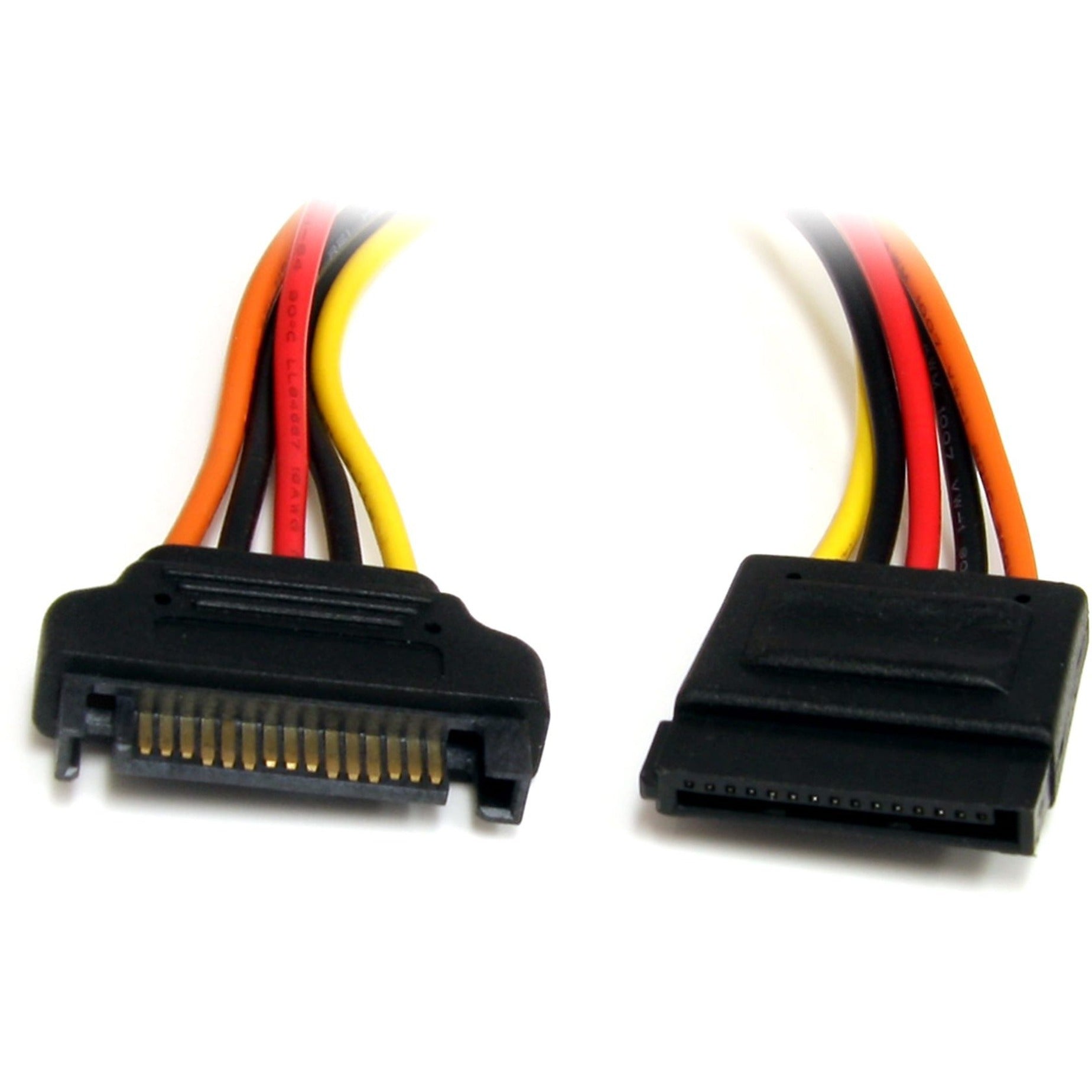 StarTech.com SATAPOWEXT12 12in 15 Pin SATA Power Extension Cable, Extend Your SATA Power Connection with Ease