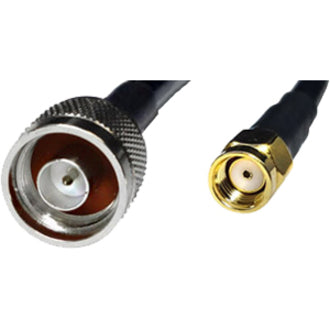 Premiertek PT-NM-RSMA-5 Low Loss N Male to RP-SMA Male RG58/U Coaxial Cable 5 Meters, Shielded, Gold Plated Connectors