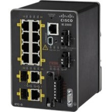 Cisco IE-2000-8TC-B Ethernet Switch, Fast Ethernet, 8 Ports, Rail-mountable/Desktop, 10/100Base-TX, Manageable