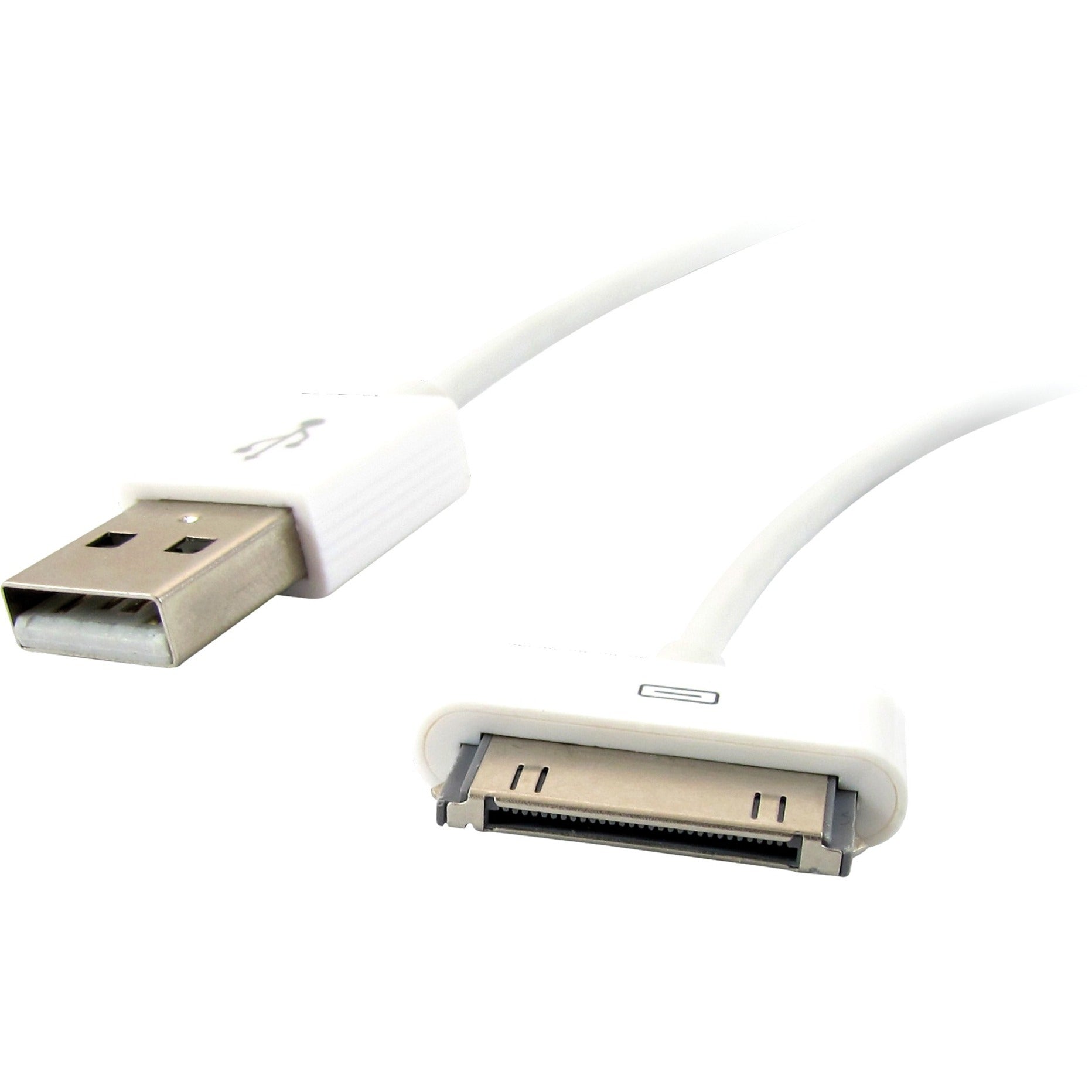 Comprehensive A30-USBA-3ST 30 Pin Dock Connector to USB A Male Adapter Cable for iPhone 4S, iPad - 3ft.