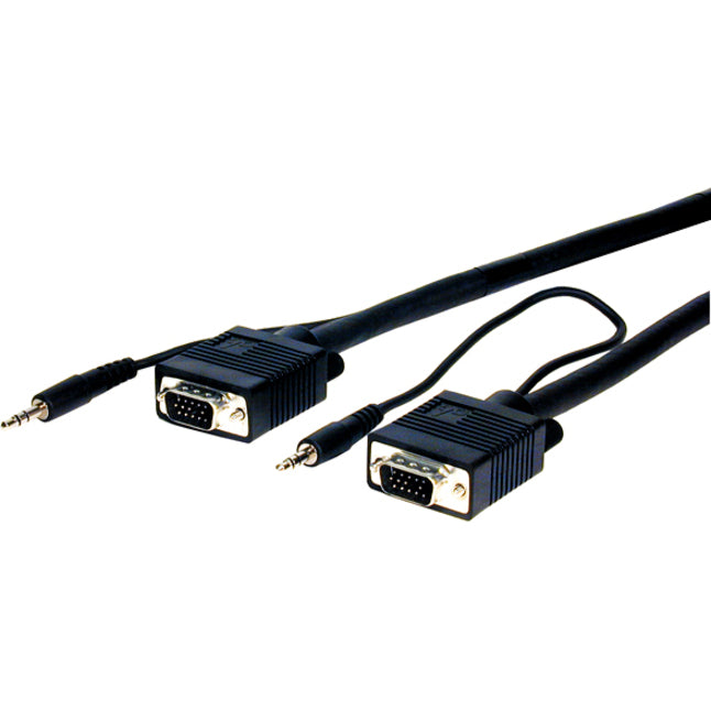 Comprehensive VGA15P-P-12HR/A Pro AV/IT Series VGA w/Audio HD15 pin Plug to Plug Cable 12ft, Lifetime Warranty, RoHS Certified