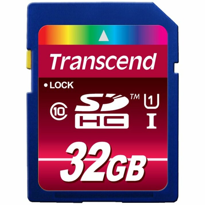 Transcend TS32GSDHC10U1 32GB Secure Digital High Capacity (SDHC) Card, Class 10/UHS-I, 85 MB/s Read Speed