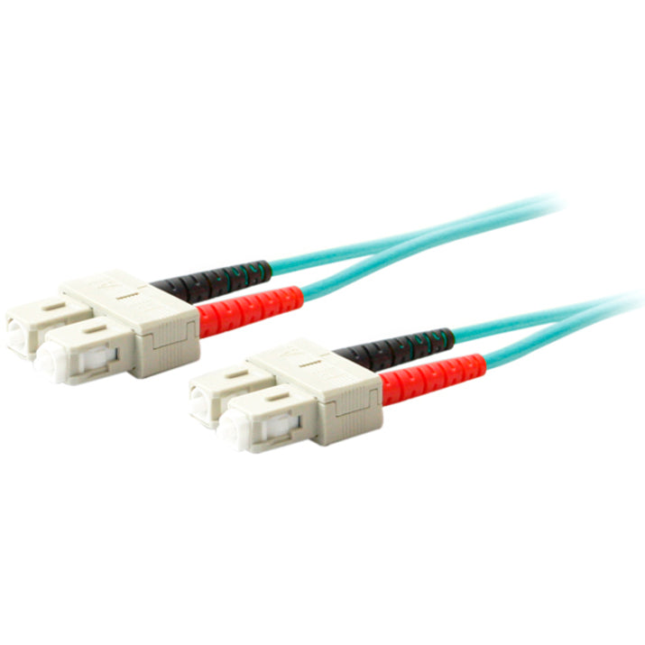 AddOn ADD-SC-SC-5M5OM4 5m LOMM OM4 Fiber Optic Male SC/SC 50/125 Duplex Aqua Cable, Network Cable