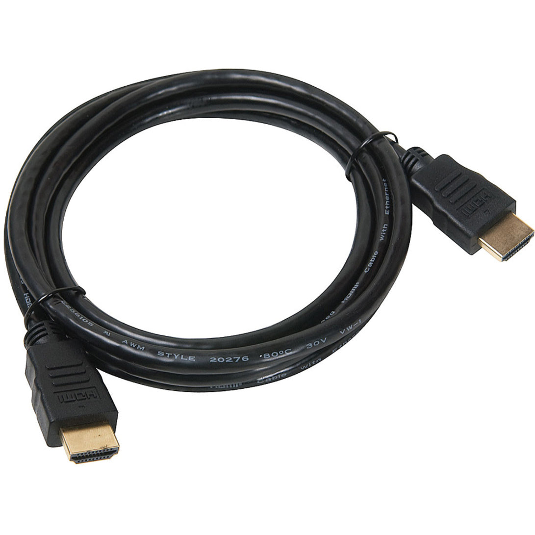 4XEM 4XHDMIMM6FT 6ft 2m High Speed HDMI Cable, Supports 1080p 3D, Ethernet, and Audio Return Channel