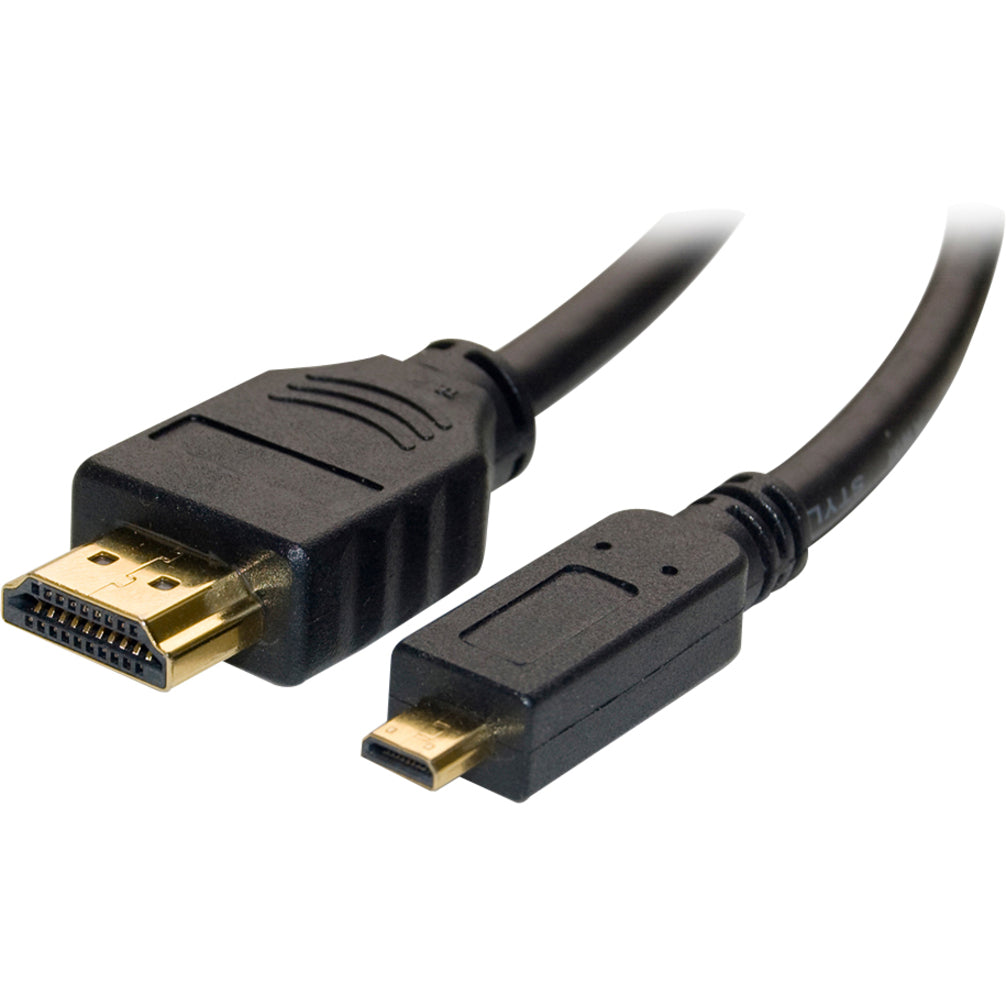 4XEM 4XHDMIMICRO15FT 15FT Micro HDMI To HDMI Adapter Cable, 10.2 Gbit/s Data Transfer Rate, Gold Plated Connectors