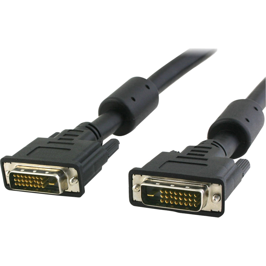 4XEM 4XDVIDMM10FT DVI Video Cable, 10 ft, Copper Conductor, Shielded, Nickel Plated Connectors, Black Jacket