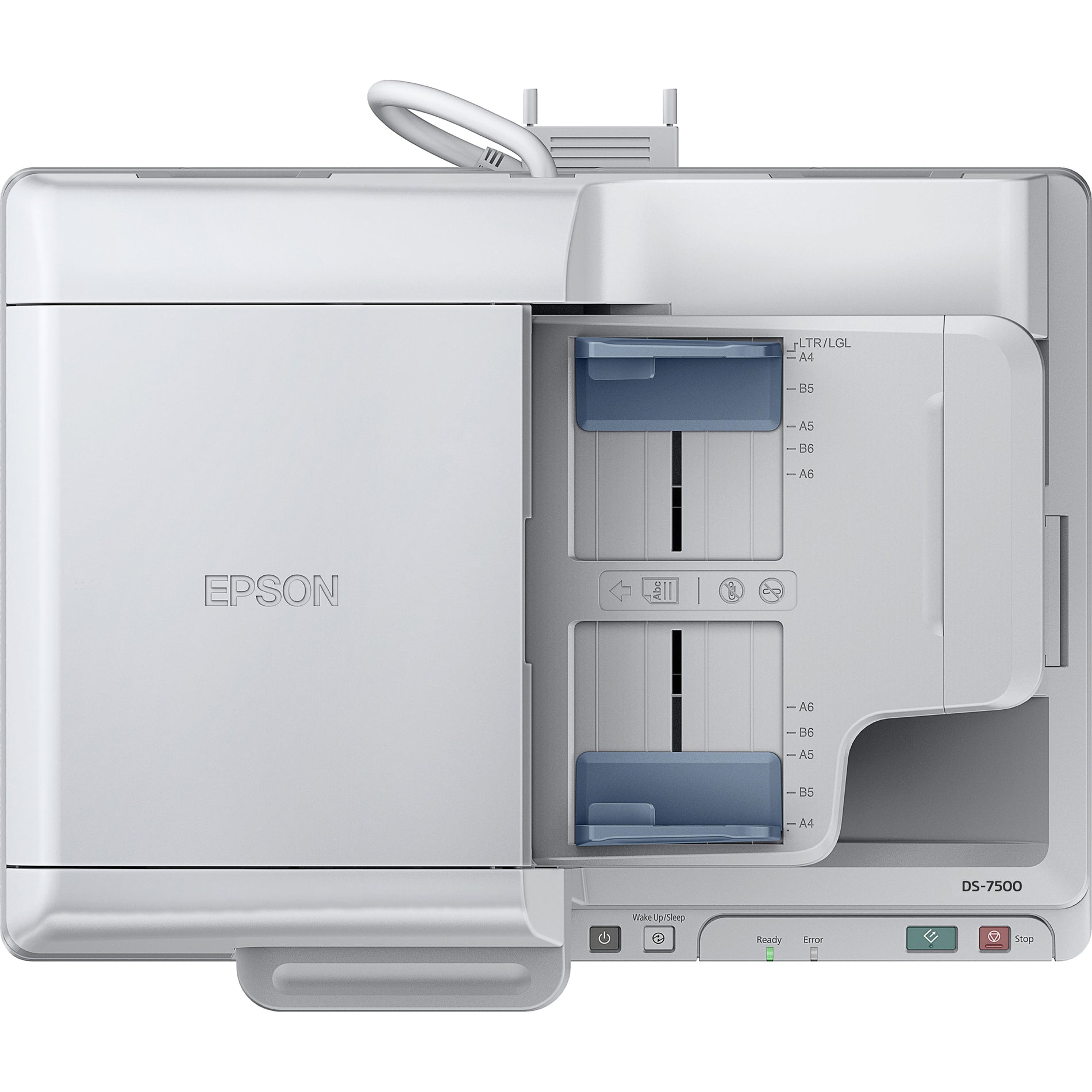 Epson B11B205321 WorkForce DS-7500 Document Scanner, Color, 1200 DPI, ADF Duplex Scanning