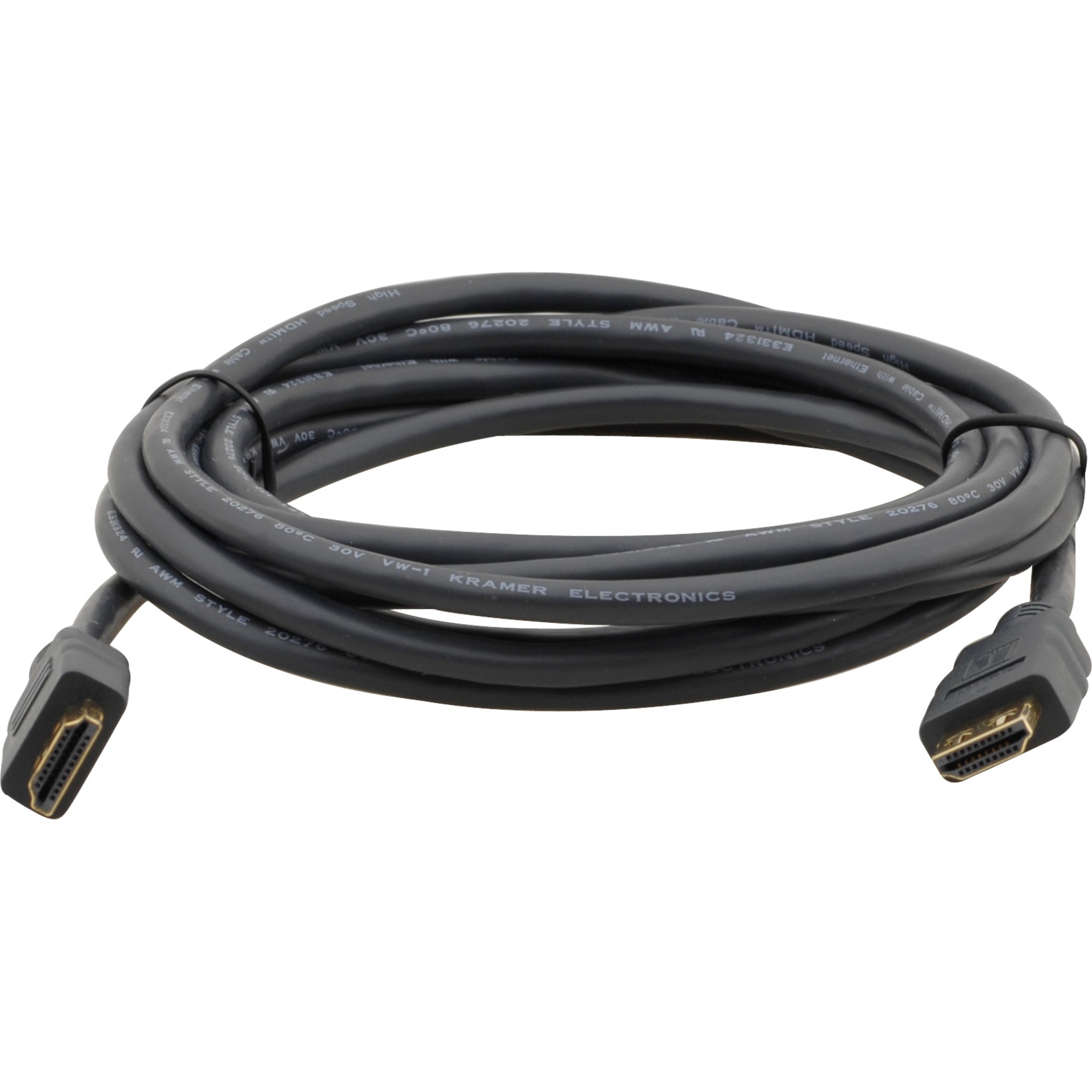 Kramer C-MHM/MHM-3 Flexible High-Speed HDMI Cable with Ethernet, 2.95 ft, Molded