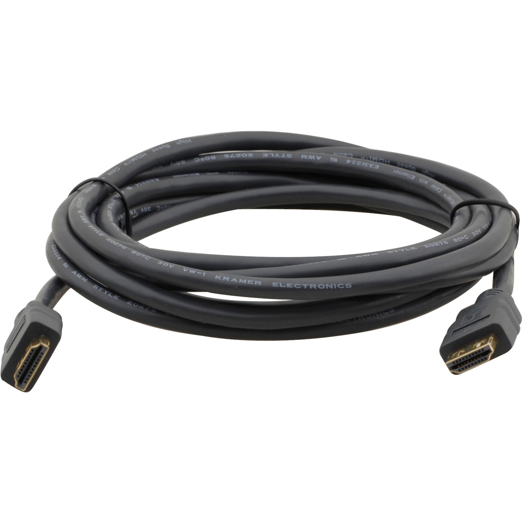 Kramer C-MHM/MHM-6 Flexible High-Speed HDMI Cable with Ethernet, 5.91 ft, Molded
