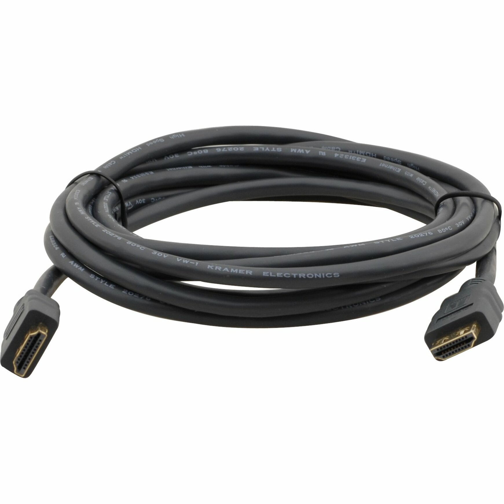 Kramer C-MHM/MHM-10 Flexible High-Speed HDMI Cable with Ethernet, 9.84 ft, Molded Copper Conductor