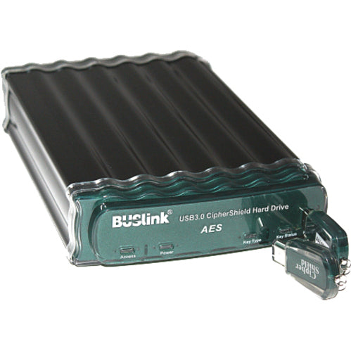Buslink CSE-4T-SU3 CipherShield 4 TB External Hard Drive, USB 3.0 AES 256-bit Encryption