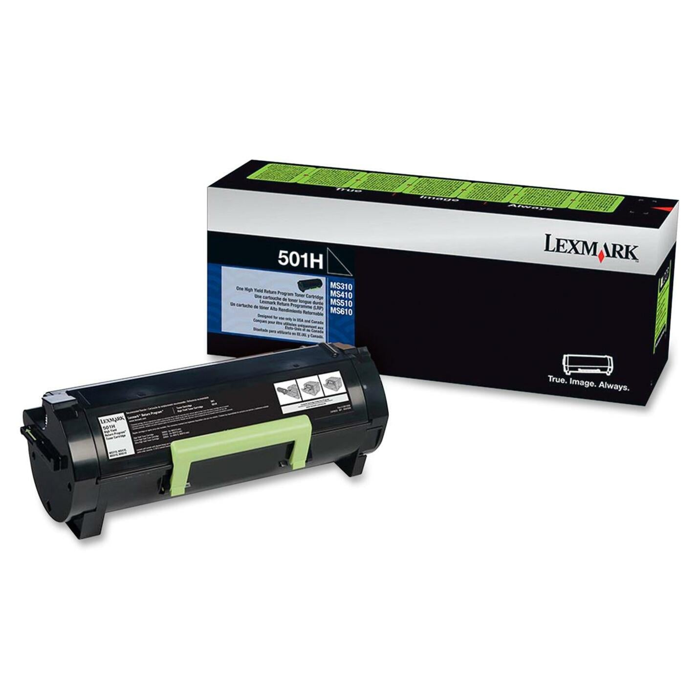 Lexmark 50F1H00 Unison Toner Cartridge, 5000 Page Yield, Black