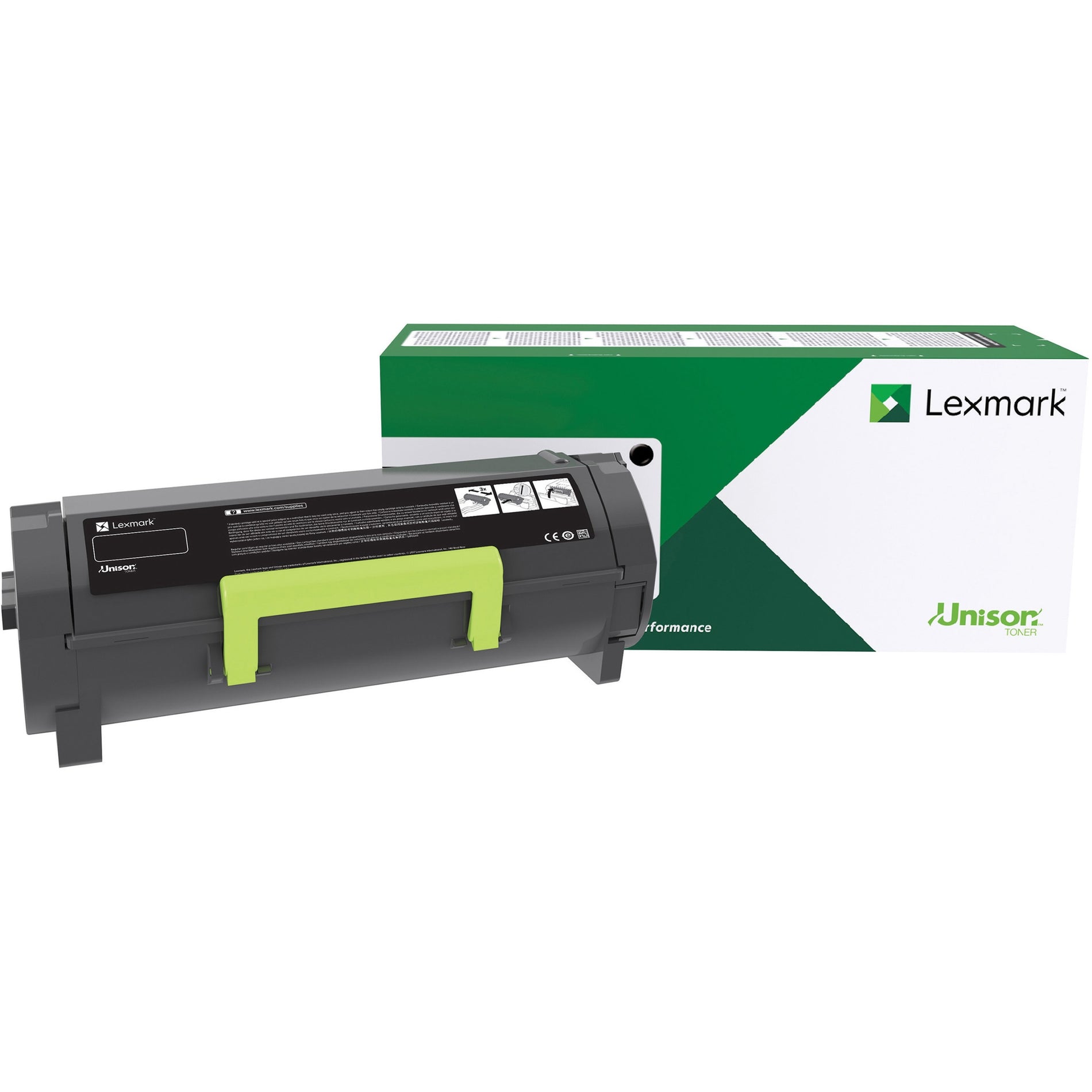 Lexmark 50F1X00 Unison 501X Toner Cartridge, 10,000 Page Yield, Black