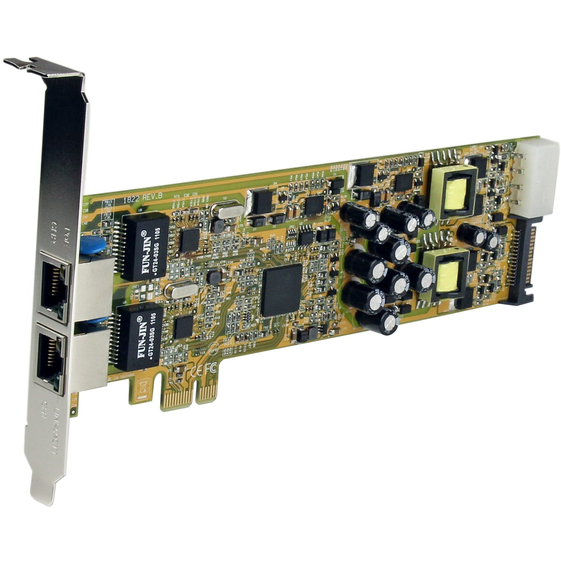 StarTech.com ST2000PEXPSE Dual Port PCI Express Gigabit Ethernet PCIe Network Card Adapter - PoE/PSE, High-Speed Internet Connectivity for Your PC