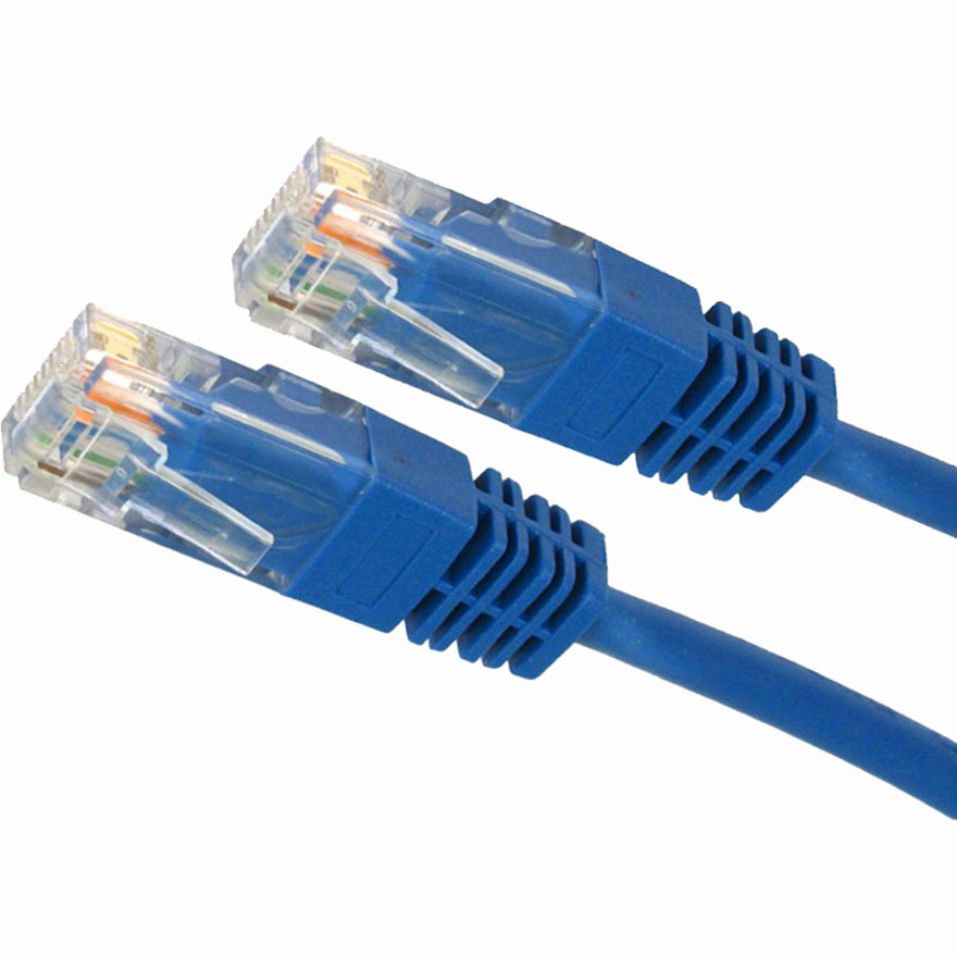 4XEM 4XC5EPATCH15BL 15FT Cat5e Molded RJ45 UTP Network Patch Cable, Blue, 1 Gbit/s Data Transfer Rate