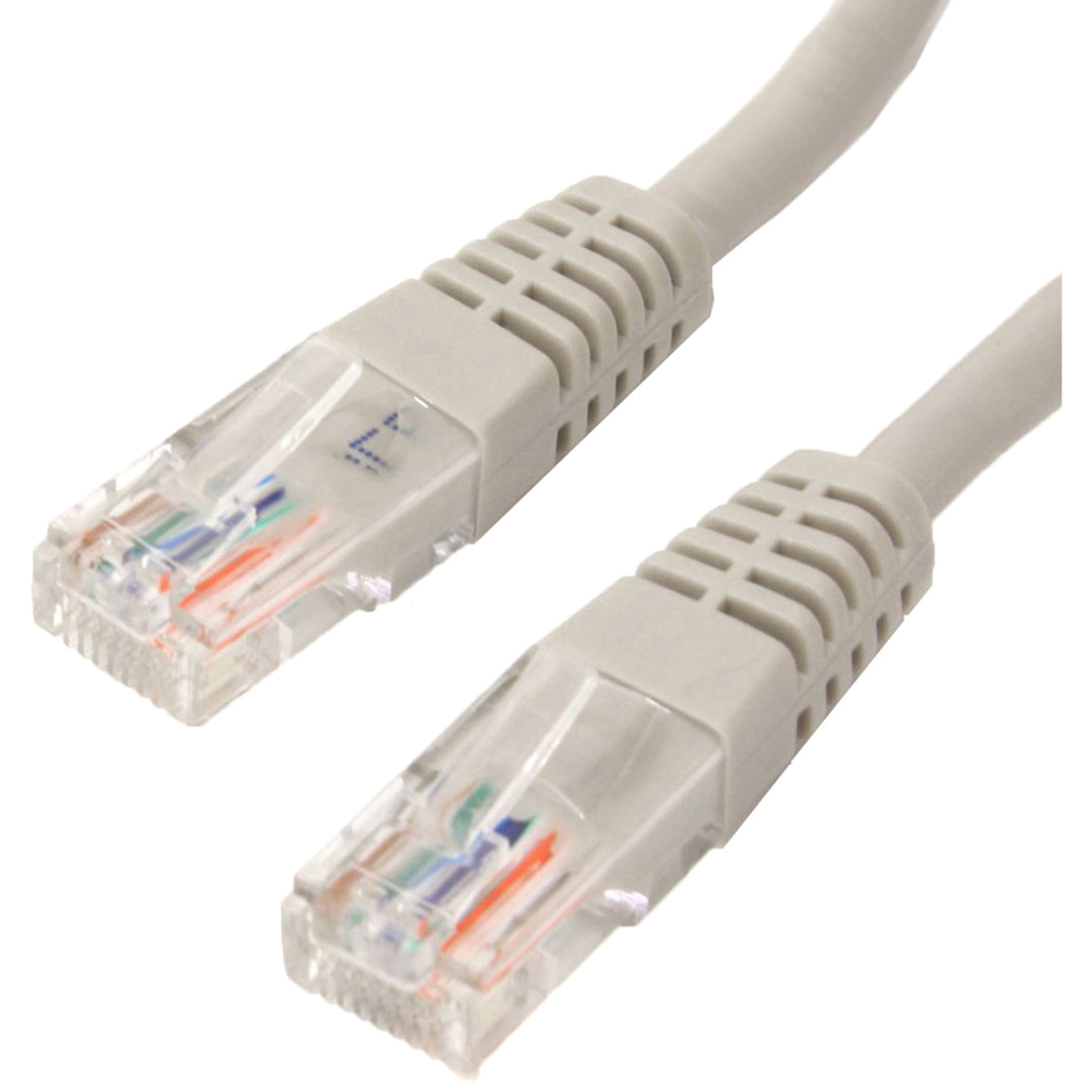 4XEM 4XC6PATCH35GR 35FT Cat6 Molded RJ45 UTP Ethernet Patch Cable (Gray), Snagless, Lifetime Warranty