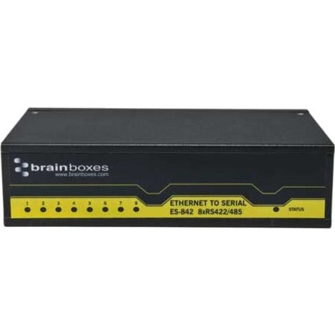 Brainboxes ES-842 8 Port RS422/485 Ethernet to Serial Adapter, Lifetime Warranty, TAA Compliant