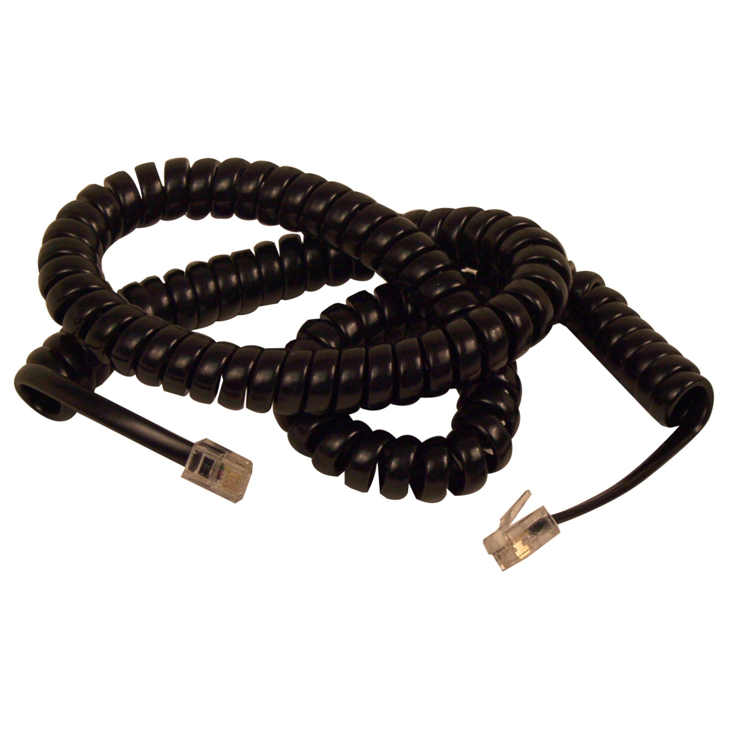 Belkin F8V101-25-BK Coiled Telephone Handset Cable, 25 ft, Low-Gauge Conductors