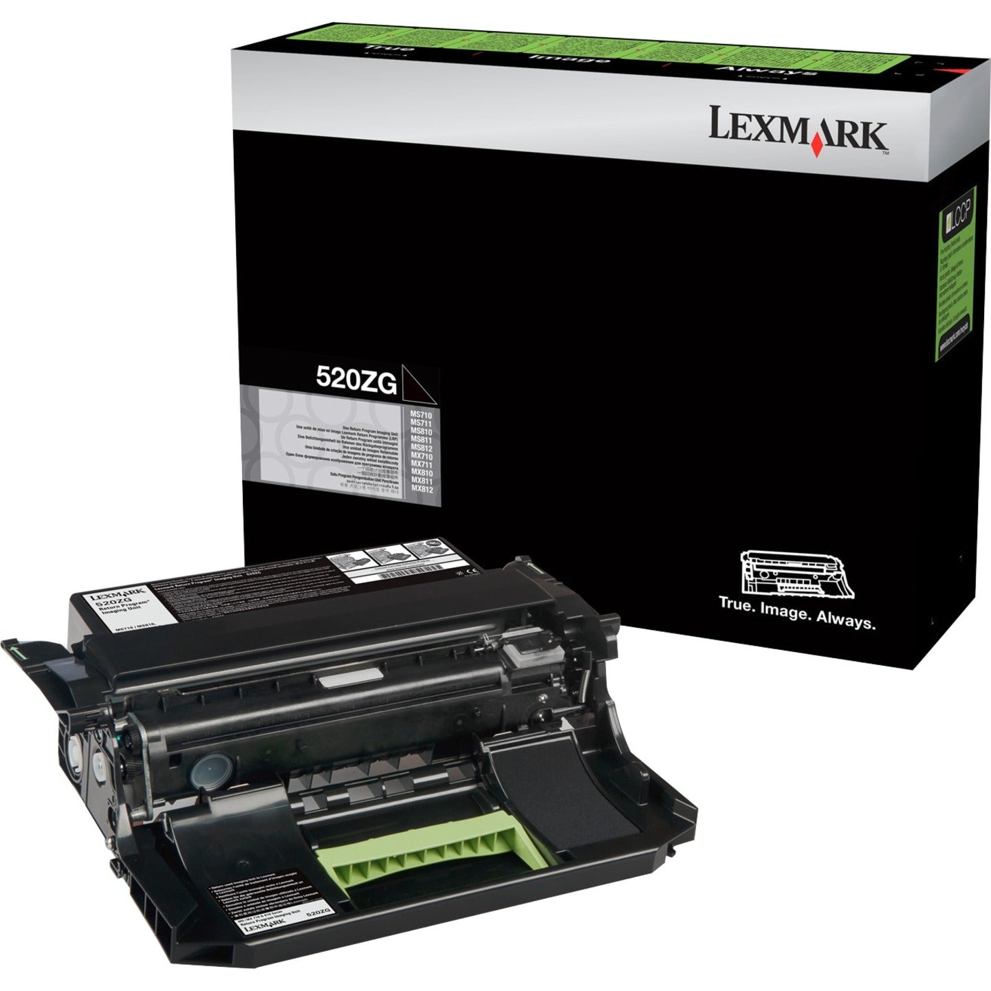 Lexmark 52D0Z0G 520ZG Return Program Imaging Unit (100K), Laser, Black